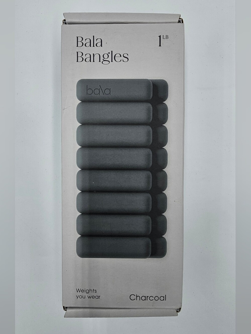 BALA Bangles CHARCOAL 2 X 1 Lb Each Wrist & Ankle Weights BRAND NEW SEALED